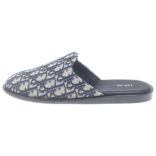 Dior Oblique Trotter Jacquard Mules Black Beige
