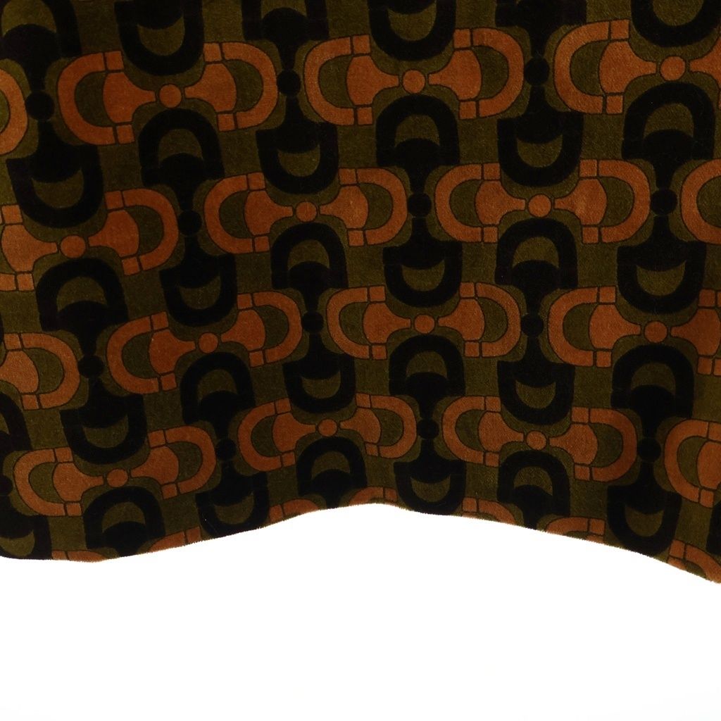 Gucci Anniversary All Over Pattern Velour Flare Pants Brown — view 5