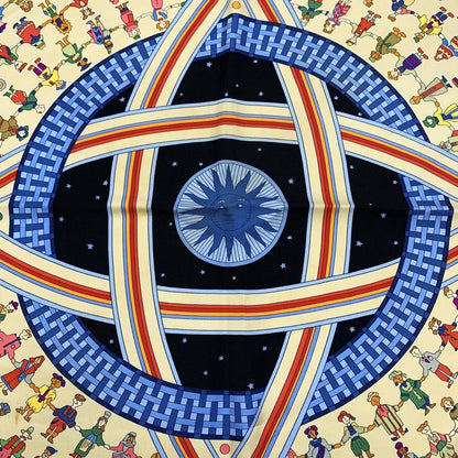 Hermes Carre 90 Donner la Scarf Silk Black — view 4
