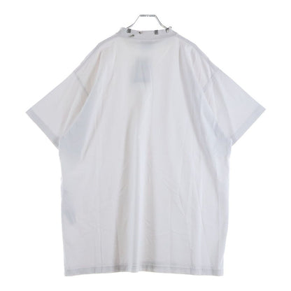 Balenciaga Pierced T-Shirt Oversized Earrings Short Sleeve White — view 2
