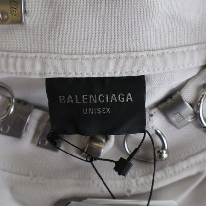 Balenciaga Pierced T-Shirt Oversized Earrings Short Sleeve White — view 6