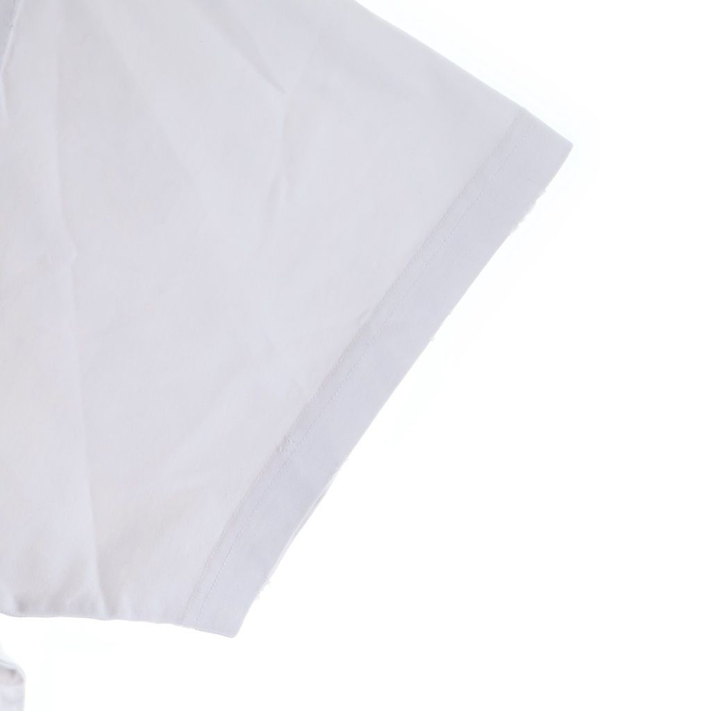 Balenciaga Pierced T-Shirt Oversized Earrings Short Sleeve White — view 5