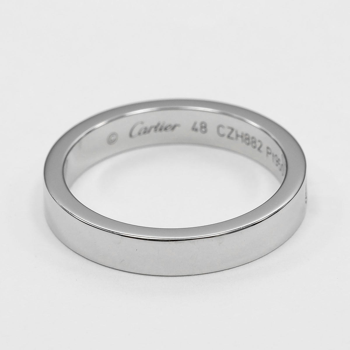 Cartier C de Cartie Platinum Diamond Ring — view 8