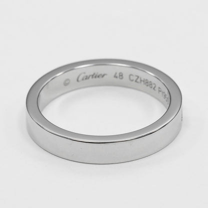 Cartier C de Cartie Platinum Diamond Ring — view 8