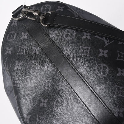 Louis Vuitton LV Keepall Bandouliere 50 Black Gray Silver — view 8
