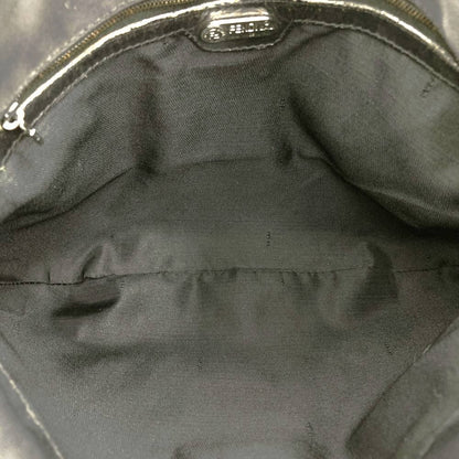 Fendi FF Logo Shoulder Bag Hobo Nylon Black — view 7