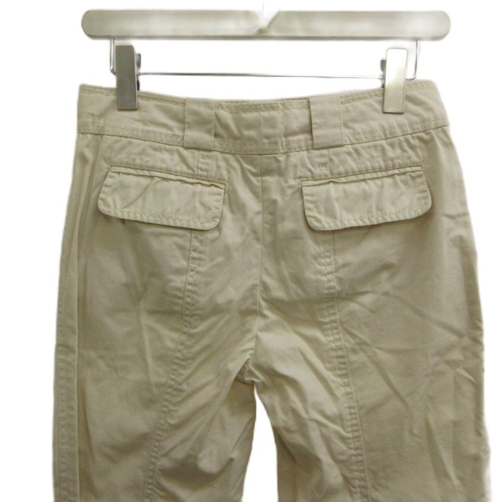 Louis Vuitton Chino Pants 38 Ivory Full Length Logo Button PP — view 4