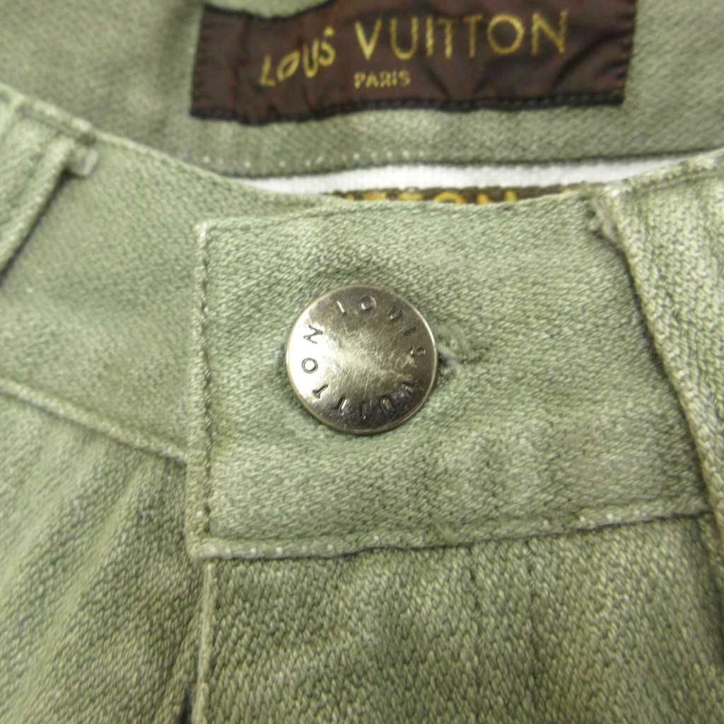 Louis Vuitton Denim Jeans Khaki Full Length Straight Silhouette PP — view 7