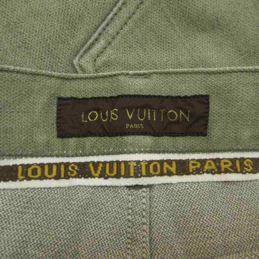 Louis Vuitton Denim Jeans Khaki Full Length Straight Silhouette PP — view 5