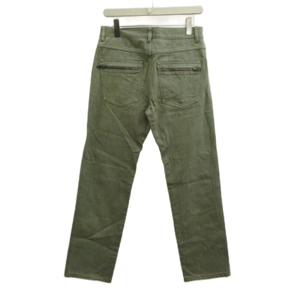 Louis Vuitton Denim Jeans Khaki Full Length Straight Silhouette PP — view 2