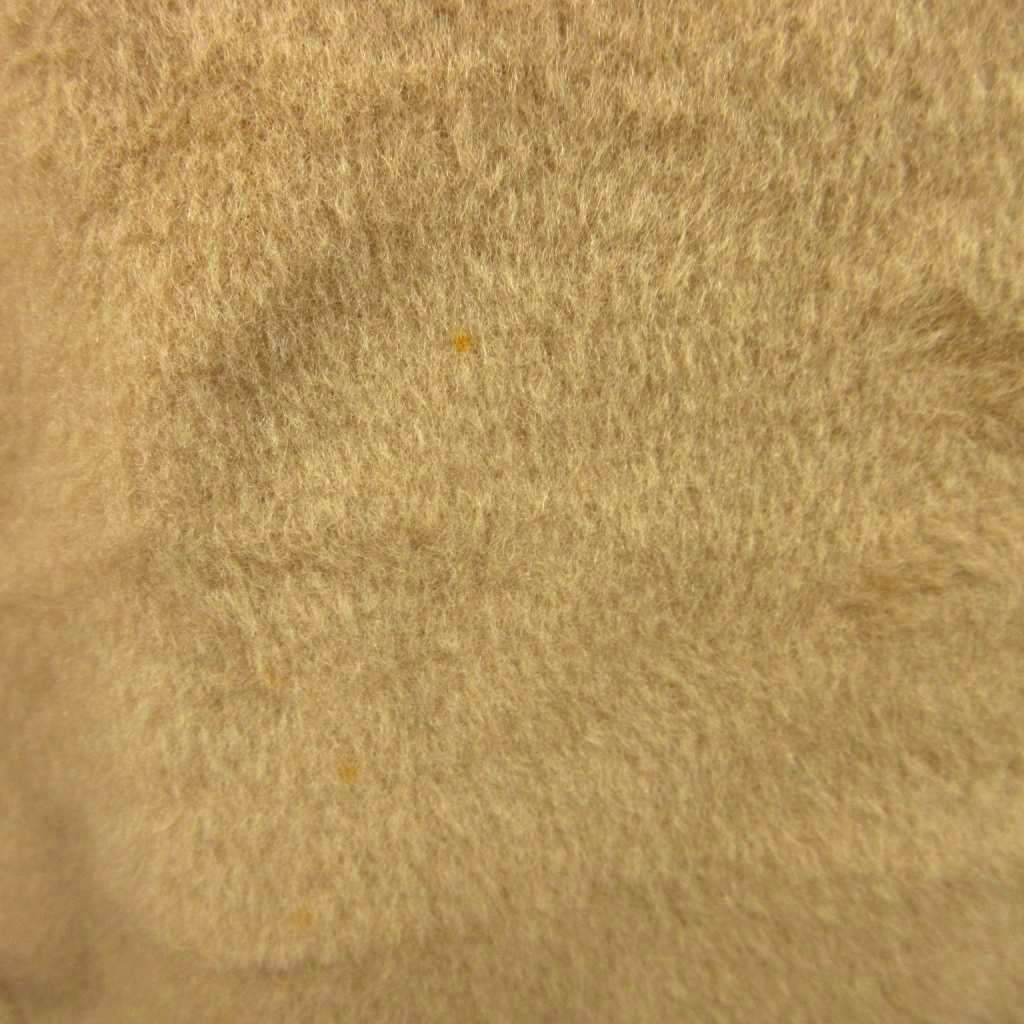 Max Mara Soutien Collar Coat Wool 38 Beige Silver Tag Single Breasted Long — view 6