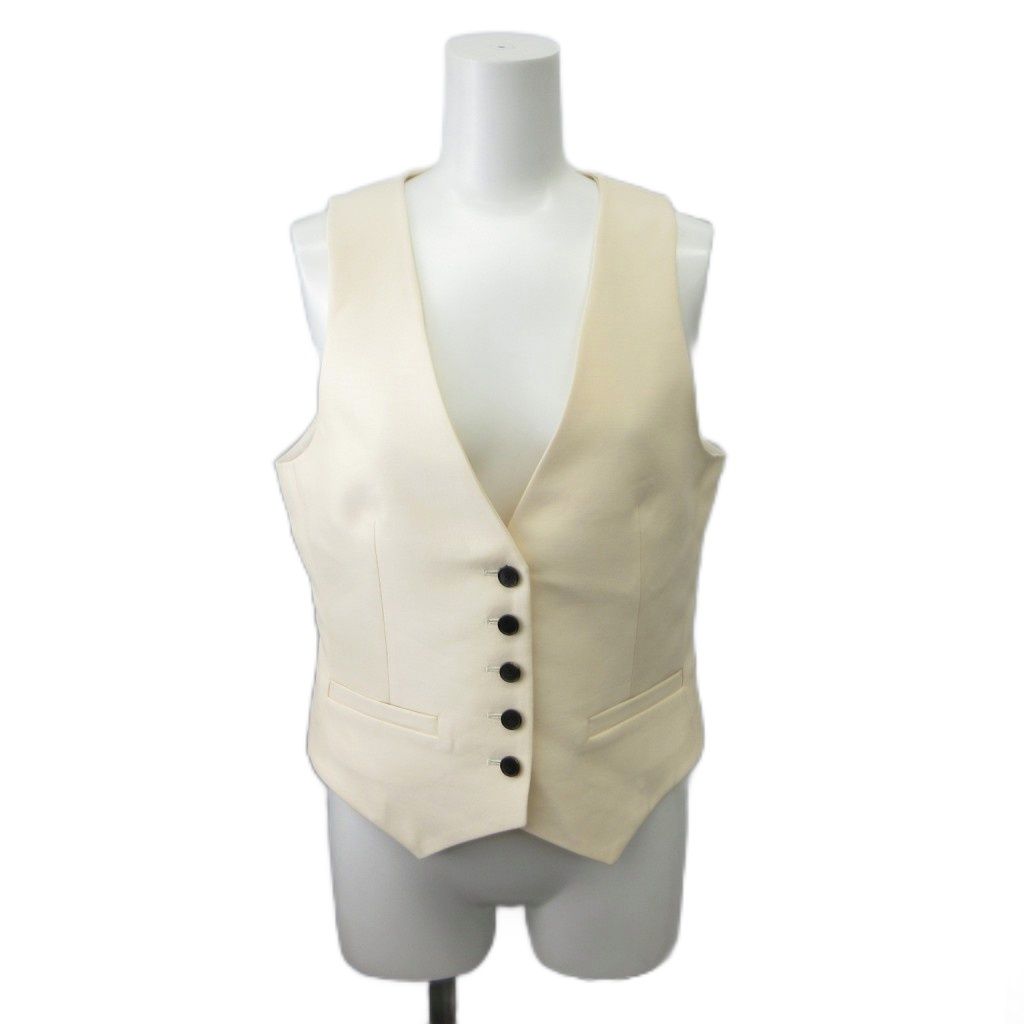 Dior Vest Silk 36 Ivory Neck PP