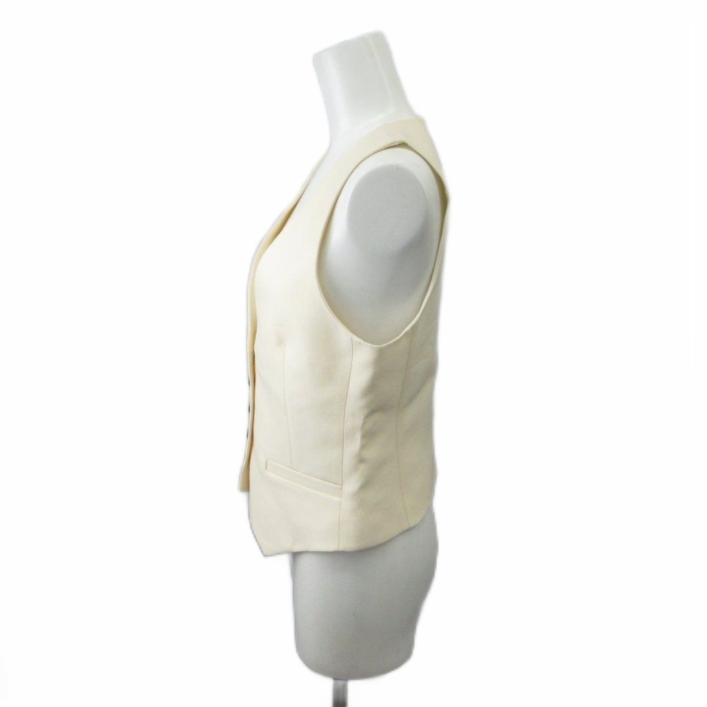 Dior Vest Silk 36 Ivory Neck PP — view 3