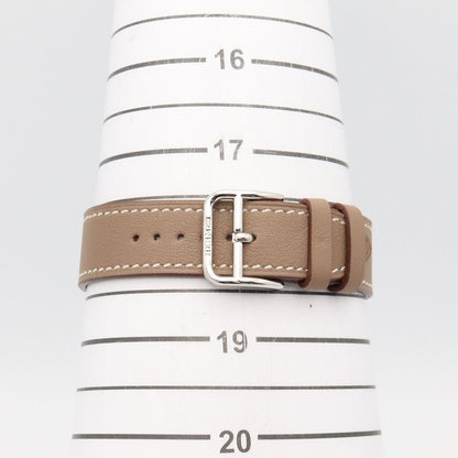 Hermes Watch White Stainless Steel Leather Also Boys — view 8
