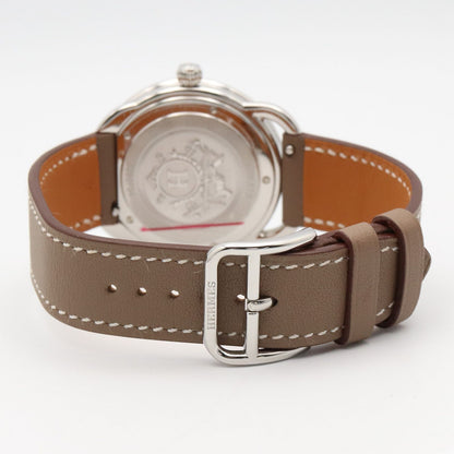 Hermes Watch White Stainless Steel Leather Also Boys — view 5