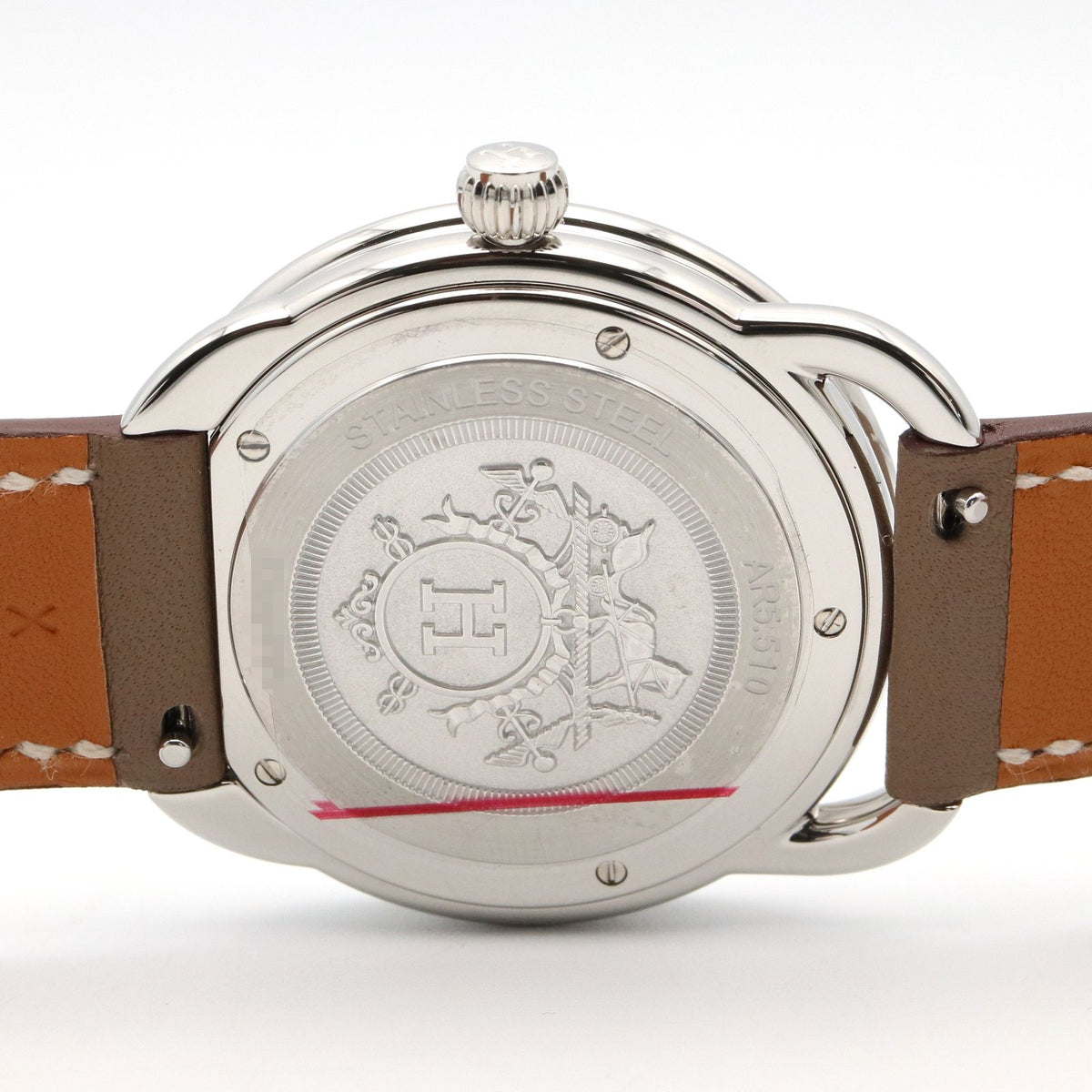 Hermes Watch White Stainless Steel Leather Also Boys — view 6