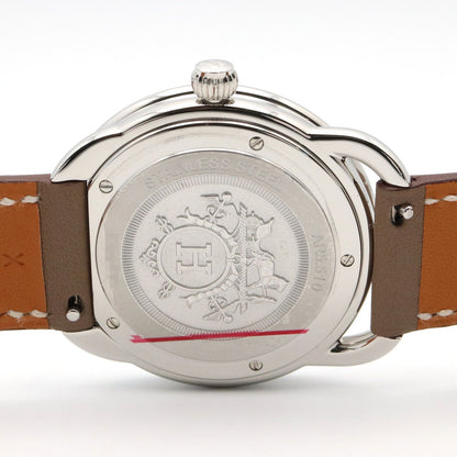 Hermes Watch White Stainless Steel Leather Also Boys — view 6