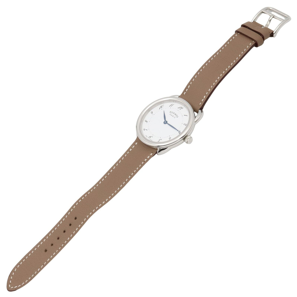Hermes Watch White Stainless Steel Leather Also Boys — view 4