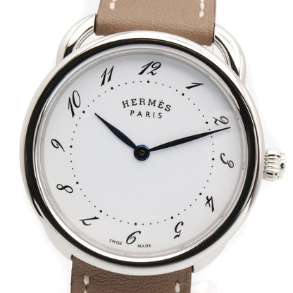 Hermes Watch White Stainless Steel Leather Also Boys — view 3