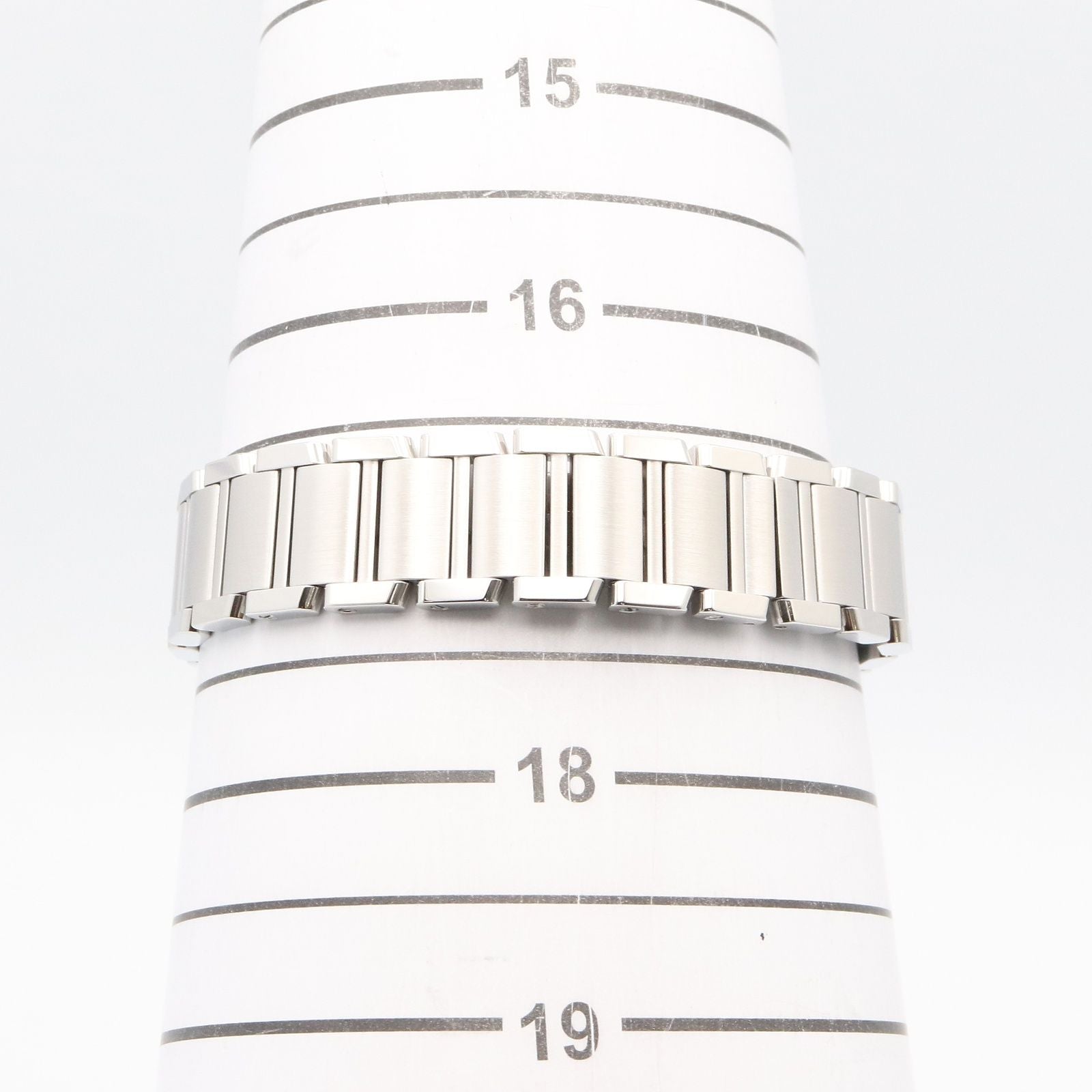 Cartier Watch Tank Francaise SM Pink Shell Stainless Steel — view 7