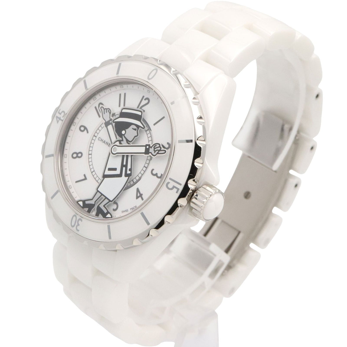 Chanel J12 Watch Mademoiselle White Ceramic — view 2