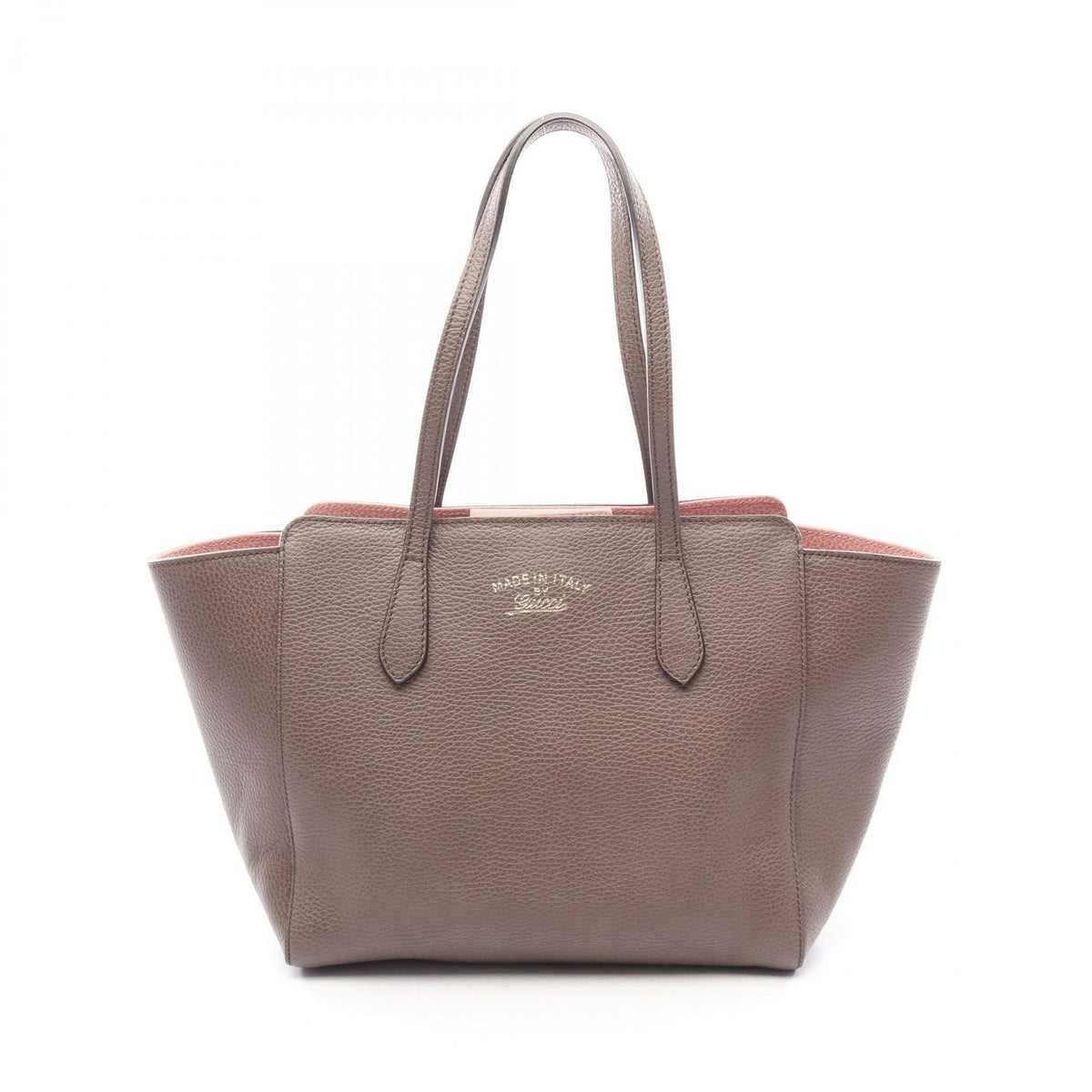 Gucci Tote Bag Swing Gray Leather