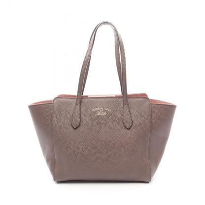 Gucci Tote Bag Swing Gray Leather