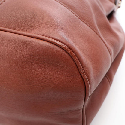Gucci Shoulder Bag Bamboo Brown Leather Diamante — view 6
