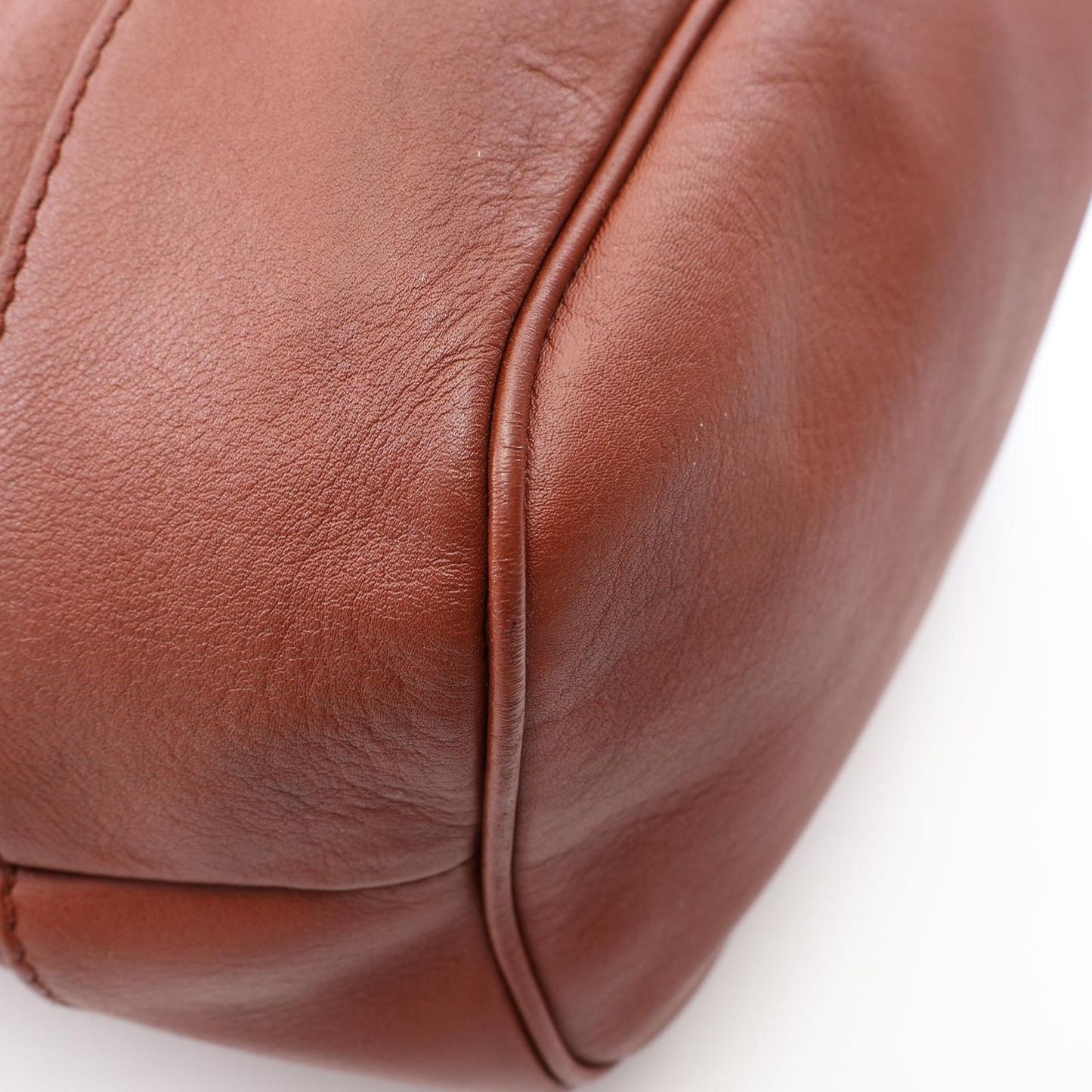 Gucci Shoulder Bag Bamboo Brown Leather Diamante — view 7