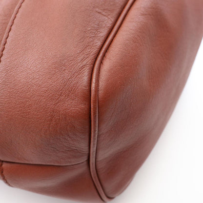 Gucci Shoulder Bag Bamboo Brown Leather Diamante — view 7