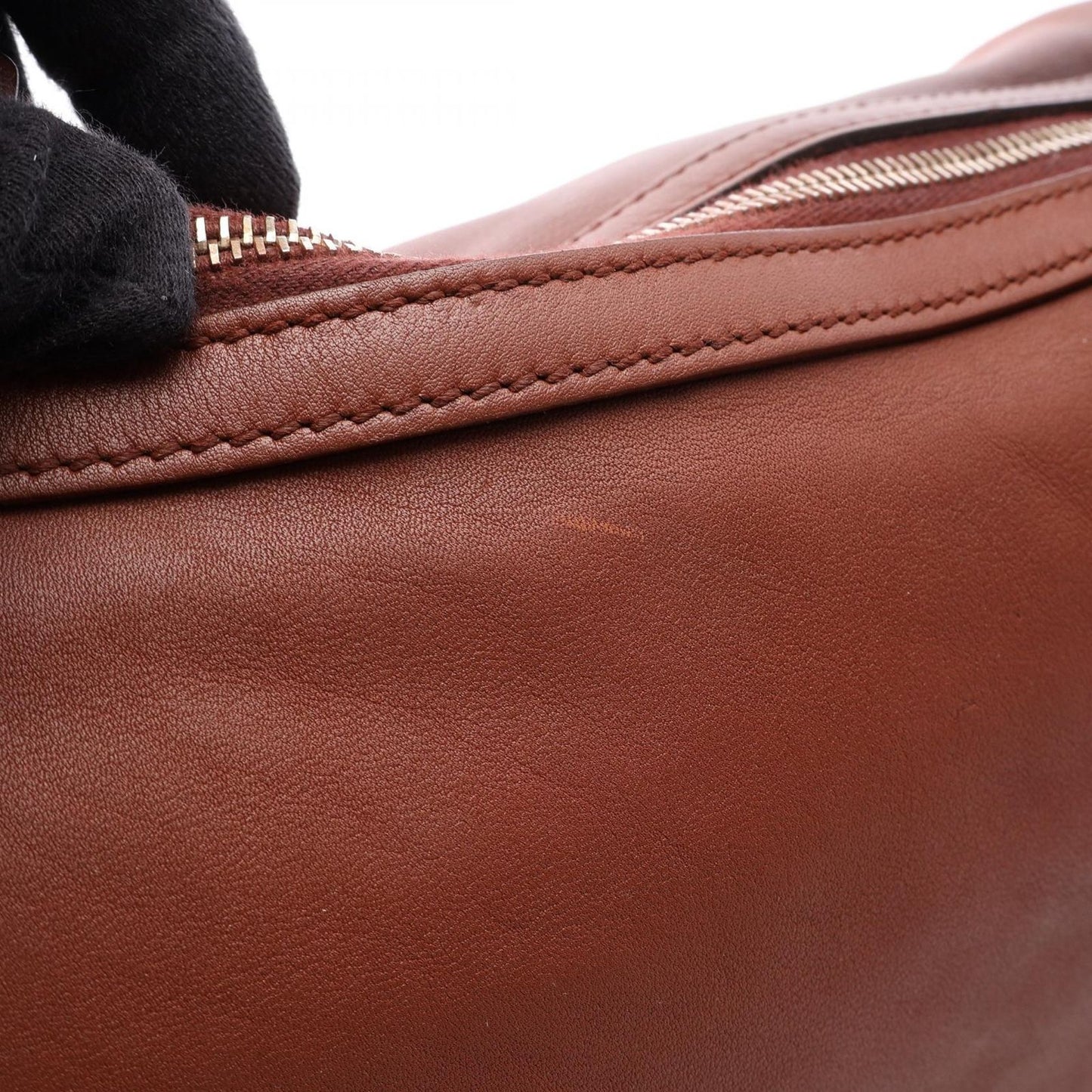 Gucci Shoulder Bag Bamboo Brown Leather Diamante — view 5