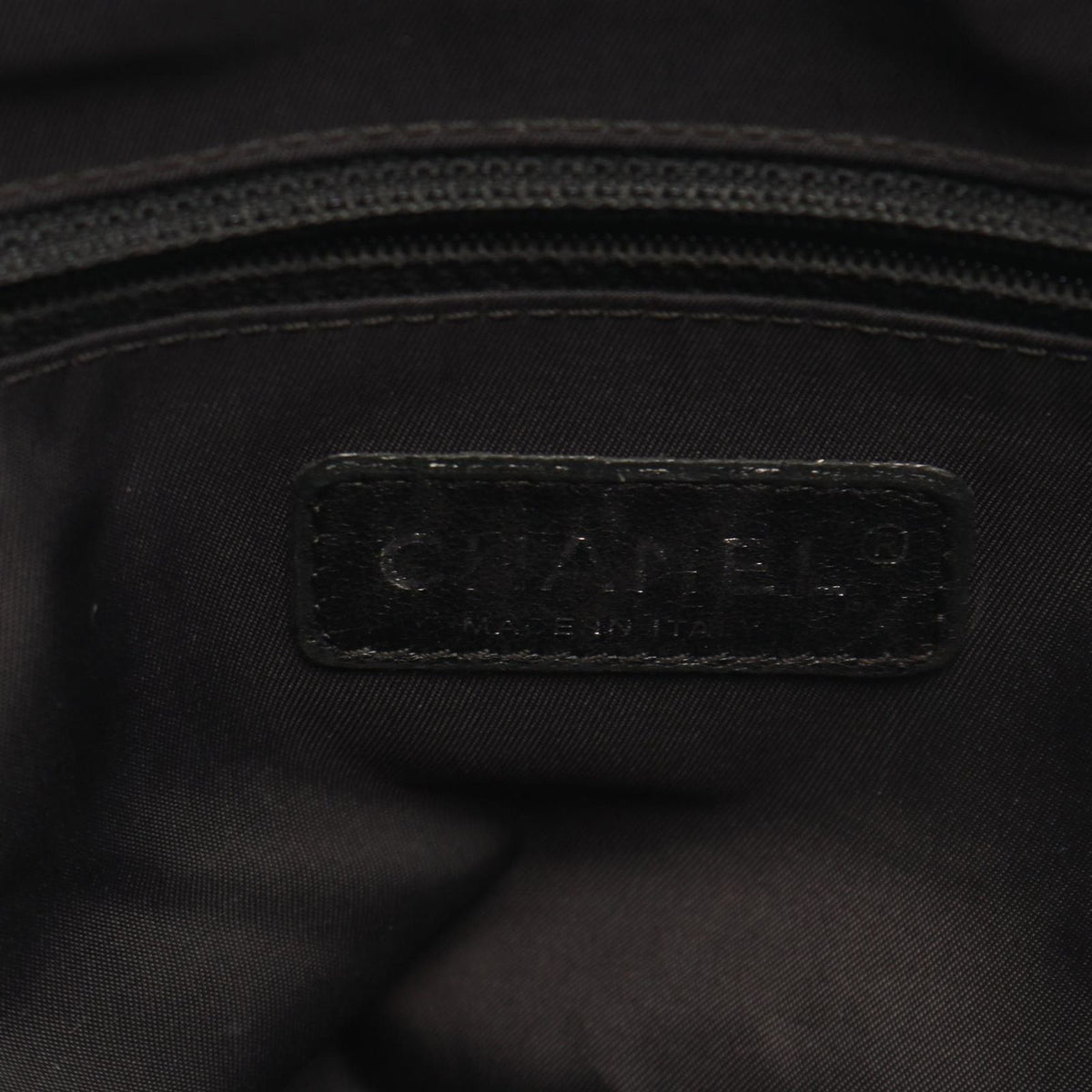 Chanel Tote Bag Paris Biarritz PM Black Canvas Leather PM — view 4