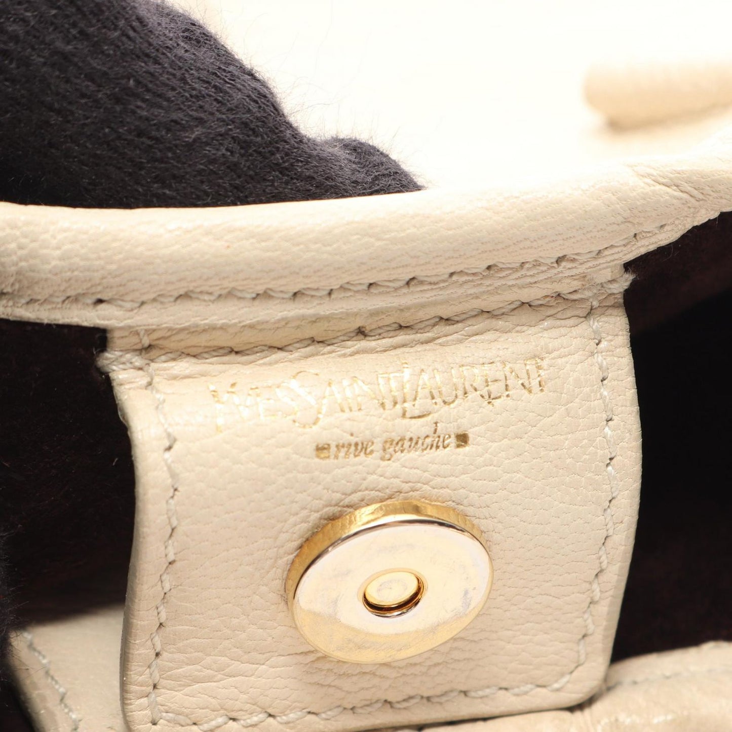 Saint Laurent Shoulder Bag Tropez Ivory Leather Oneshoulder — view 4