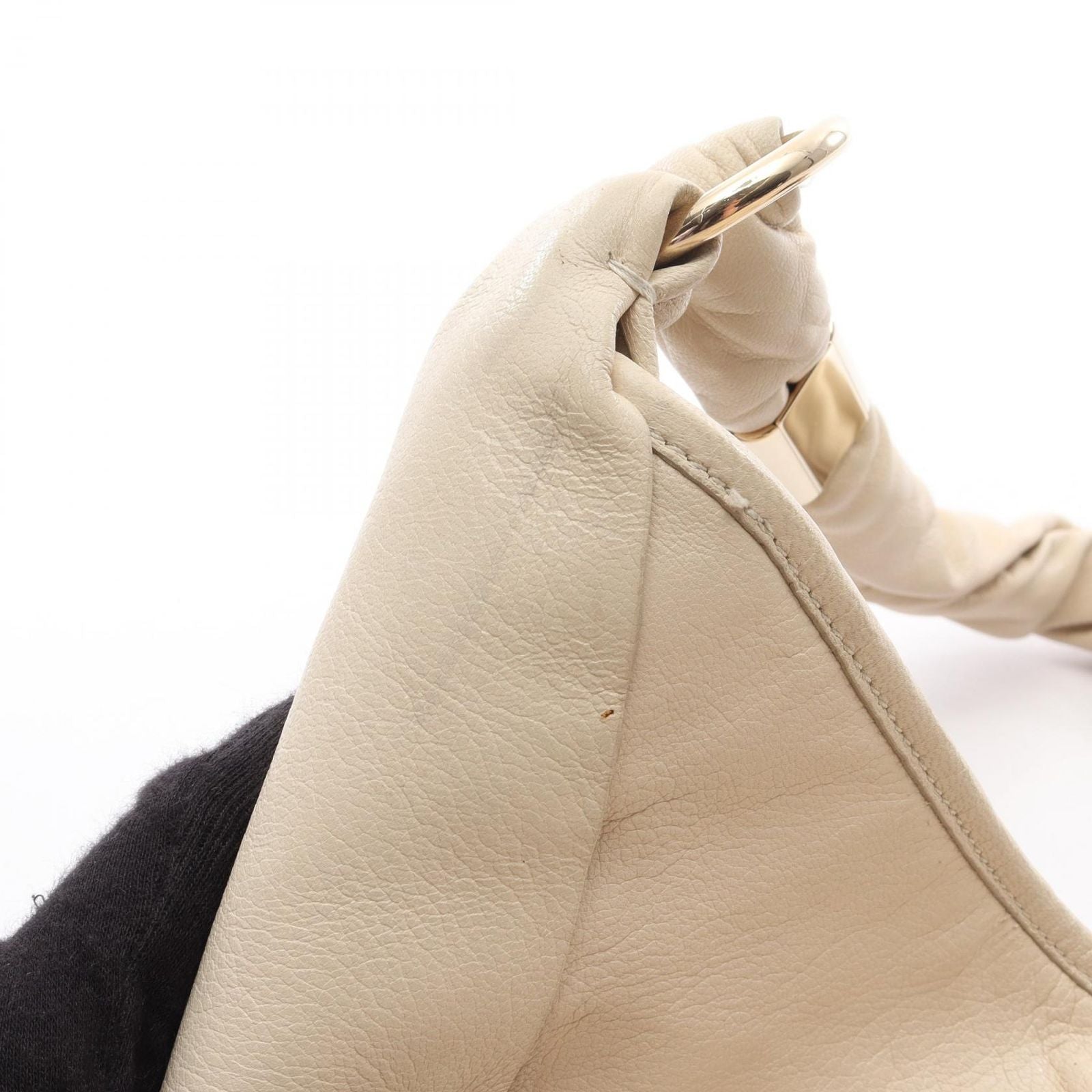 Saint Laurent Shoulder Bag Tropez Ivory Leather Oneshoulder — view 6