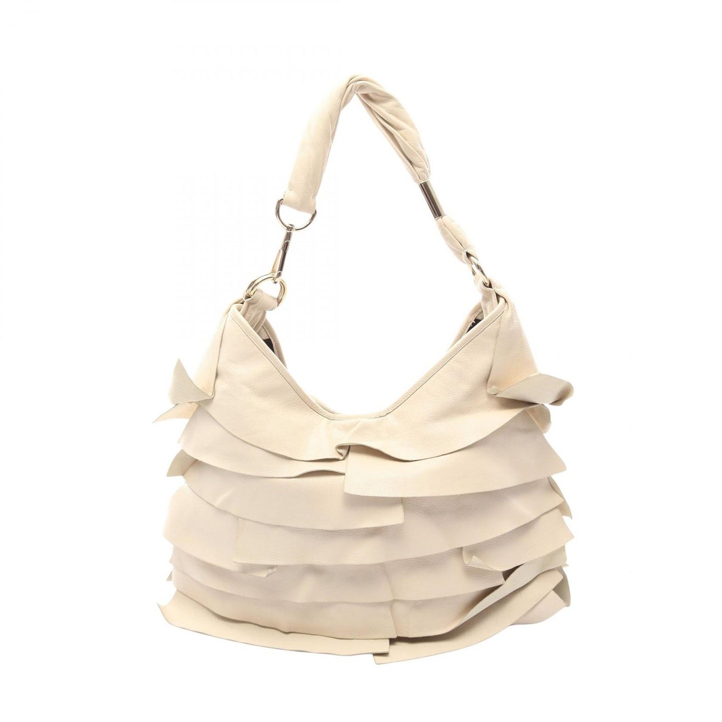 Saint Laurent Shoulder Bag Tropez Ivory Leather Oneshoulder