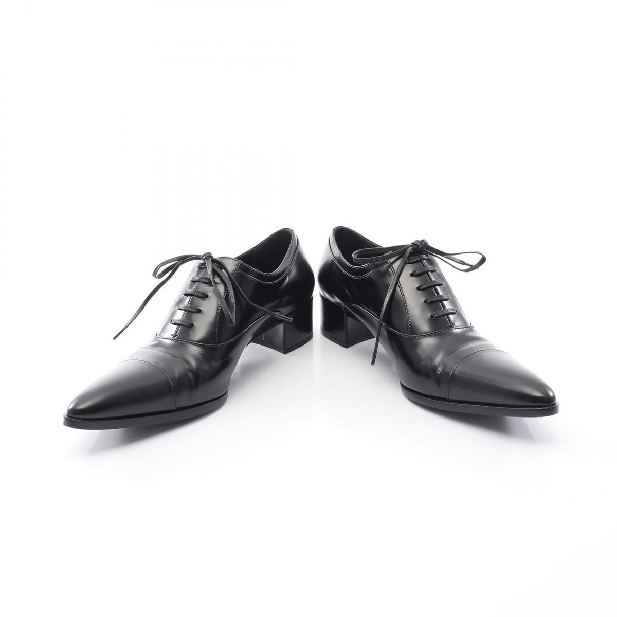 Prada Loafers Heels Leather Shoes — view 3