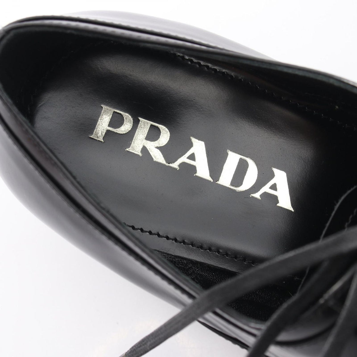 Prada Loafers Heels Leather Shoes — view 5