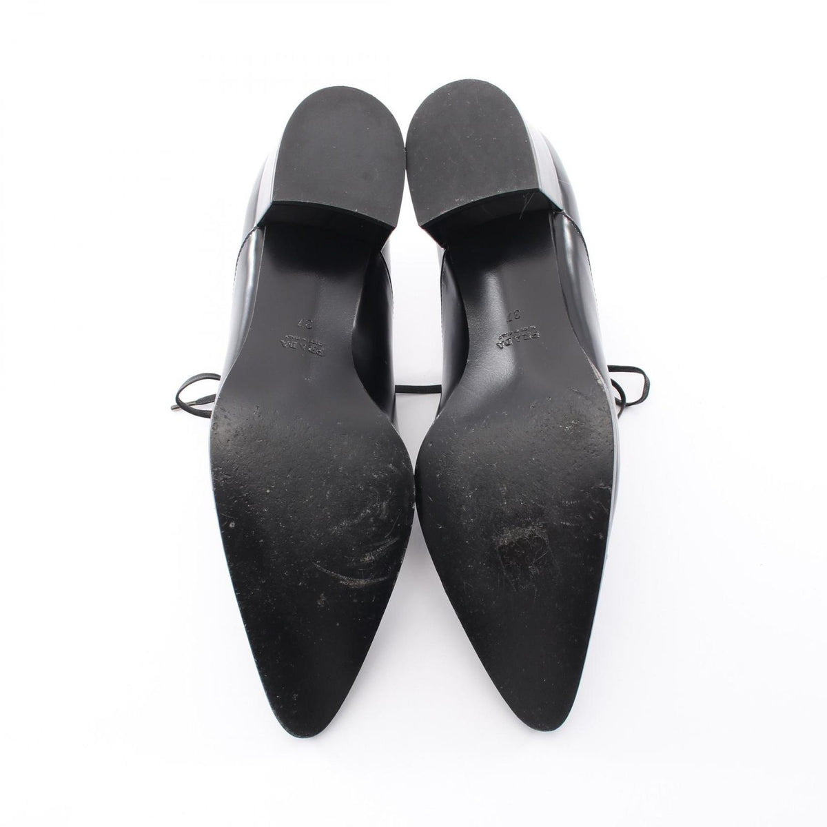 Prada Loafers Heels Leather Shoes — view 4