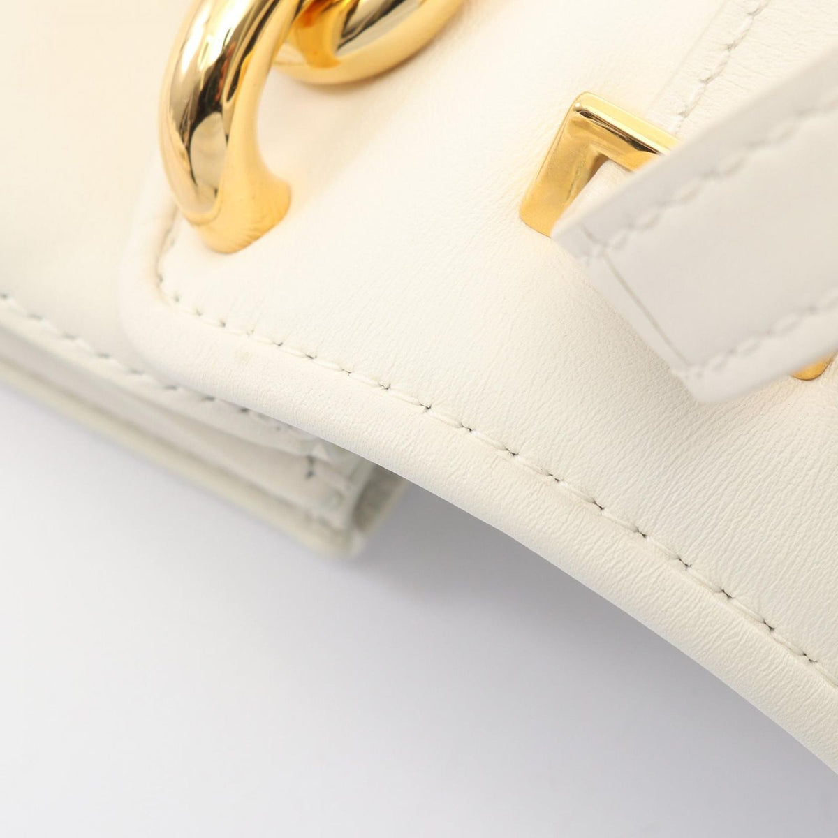 Bottega Veneta Handbag Mount Small 2-Way White Leather — view 6