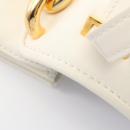 Bottega Veneta Handbag Mount Small 2-Way White Leather — view 6