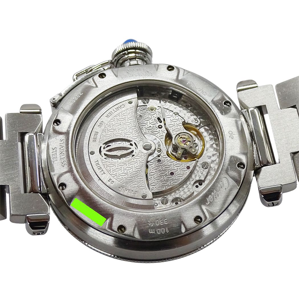 Cartier Watch Pasha Power Reserve GMT Date Automatic At Stainless Steel — view 8