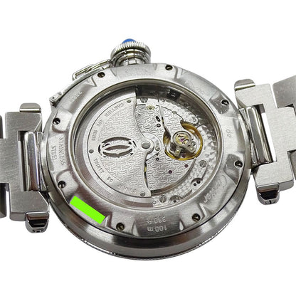Cartier Watch Pasha Power Reserve GMT Date Automatic At Stainless Steel — view 8