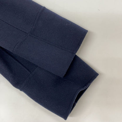 Max Mara S Cucito Navy Pure Wool Wrap Coat 36 — view 7