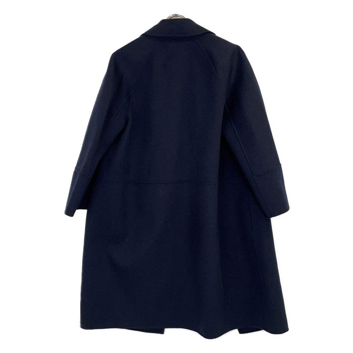 Max Mara S Cucito Navy Pure Wool Wrap Coat 36 — view 2