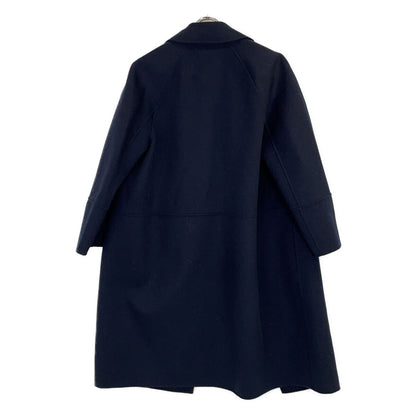 Max Mara S Cucito Navy Pure Wool Wrap Coat 36 — view 2