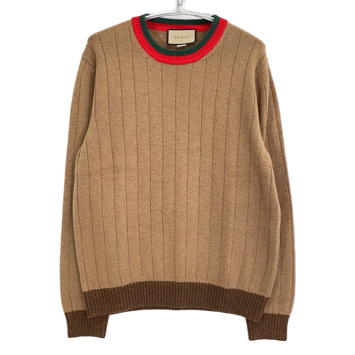 Gucci Brown Ribbed Knit Sweater XL