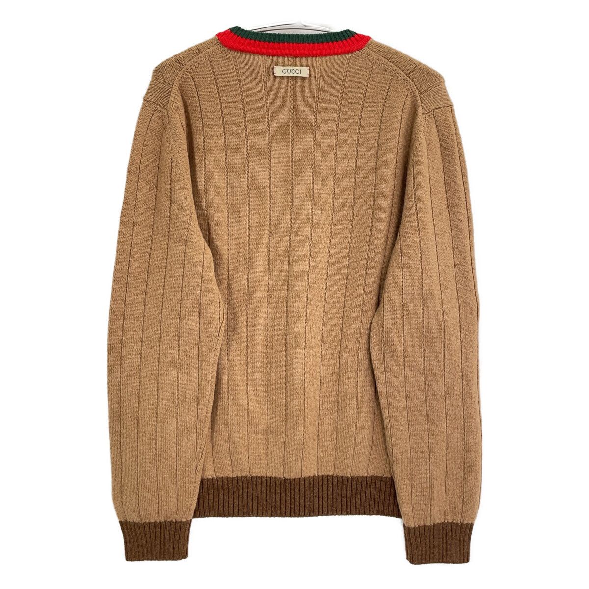 Gucci Brown Ribbed Knit Sweater XL — view 2