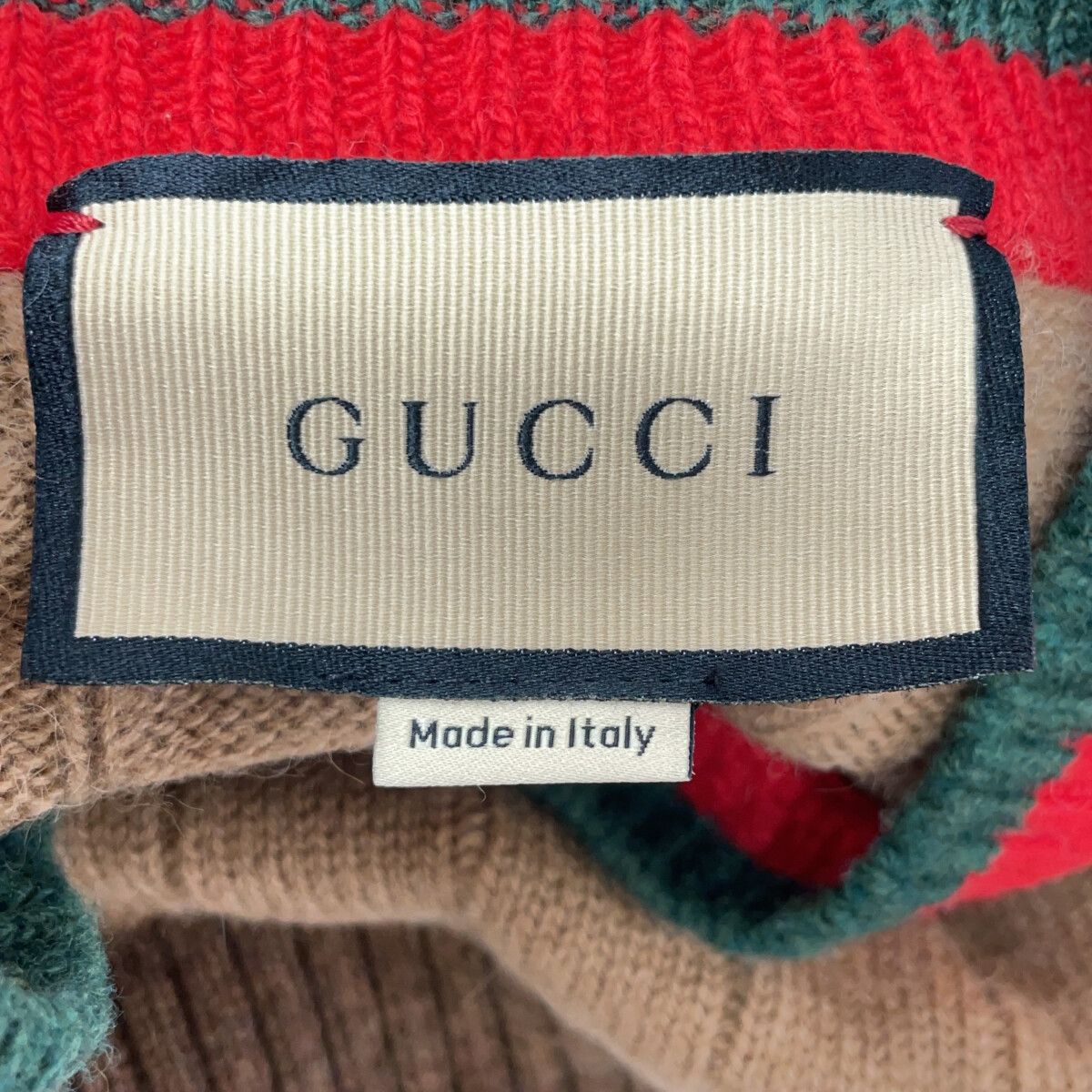 Gucci Brown Ribbed Knit Sweater XL — view 3