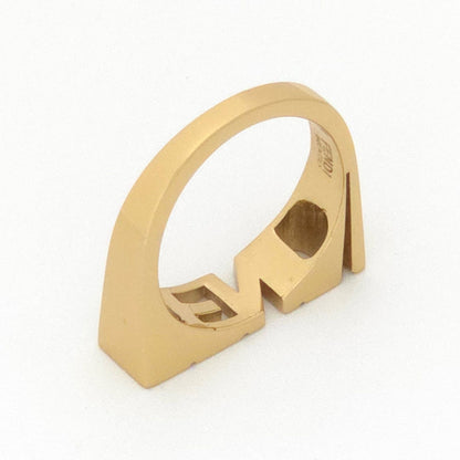 Fendi Letter Ring Logo M Gold — view 4