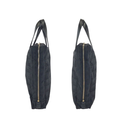 Chanel New Travel Line CC Logo Black Gold Nylon Leather Tote Bag Business — view 7
